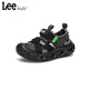 LEE KIDS children's shoes summer new children's Baotou beach sandals for girls hollow breathable wading shoes for boys and girls black 29