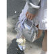 Shantoulin Village Bowling Frauentasche Silber Handtasche Frauen modische Muscheltasche vielseitige Crossbody -Tasche kleiner Quadratbeutel Beige Belt Anhänger