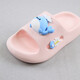 Summer new high-quality EVA non-slip soft sole comfortable cartoon children's slippers pink single layer 24 (can be worn if the foot length is 17cm)