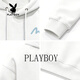 Playboy Hooded Sweatshirt Men's 2026 Spring New Loose Versatile Jacket Male Student Casual Sports Tops Men's Dark Gray S 95-120Jin Jin is equal to 0.5 kg
