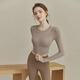 Jincheng yoga clothing suit for women spring and autumn 2025 new training Pilates fitness long-sleeved sports running top tights apricot long-sleeved + coffee yoga pants 33020 M 95-110Jin Jin equals 0.5 kg