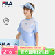 Fila silk soft cotton Fila children's short-sleeved T-shirt 2025 summer men's and big children's tops full print two-ZB 120
