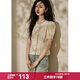 Mystery Show Embroidered Lace Round Neck Short Sleeve Shirt 2026 Spring New Design Niche French Chic Short Top Women Huami Xing S