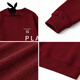 Playboy (PLAYBOY) round neck sweatshirt for men 2026 spring new American retro simple versatile loose couple tops bottoming shirt red 3XL recommended 190-220Jin Jin equals 0.5 kg
