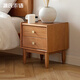 Genji Wood Language Massivholz-Nachttisch, moderner, einfacher Nachttisch aus Kirschholz, Aufbewahrungsschrank, nordisches Schlafzimmer, kleiner Aufbewahrungsschrank