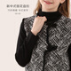 DOMIAO House Girls Vest Frühlings- und Herbst Kinder Neue chinesische Stil Vest Girls Mode Cardigan Vest Big Children 11991 Black 150