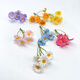Yao Wan Xi Sen simulation small bunch of plastic flowers DIY straw hat decoration silk flowers fake flowers handmade garland material dried flowers yellow x2