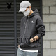 Playboy Hooded Sweatshirt Men's 2026 Spring New Loose Versatile Jacket Male Student Casual Sports Tops Men's Dark Gray S 95-120Jin Jin is equal to 0.5 kg