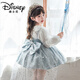 Disney (Disney) Girls Spring and Autumn 2026 New Elsa Lolita Dress Children's Baby Girl Birthday Dress Princess Gauze Skirt Set Skirt + Crown + Gloves 130 cm