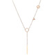 Libiao K gold LOVE necklace for women AU750 rose gold colored gold letter clavicle chain for Valentine's Day gift Rose gold LOVE necklace