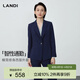 LANDI Intelligent Commuting Purple Blue Simple High-end Slim Fit Suit Jacket Women 2025 Autumn New Product Purple Blue L
