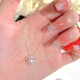 Necklace Women's Single Pearl Silver Necklace Light Luxury Niche Necklace Clavicle Chain Women's High-end Jewelry Temperament Pendant Pearl Pendant Necklace