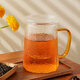 Yaji Zhuming glass tea cup tea water separation glass cup with lid and glass liner office household heat-resistant tea cup