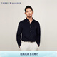 Tommy Hilfiger corduroy autumn and winter men's business casual commuting solid color slim long-sleeved shirt shirt jacket navy blue FAP M