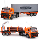 Semi-trailer simulation model Large remote control engineering truck truck truck truck transportation electric large truck gift Rechargeable remote control-truck Oversized 57cm long Deluxe 16-pill rechargeable battery + screwdriver +