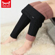 MiiOW silk cotton pants for women, high waist, velvet, thickened, large size, winter, extra thick, slimming, pencil warm pants for small feet, silk cotton pants 800g thick, XL suitable for 123-135 Jin Jin equals 0.5 kg