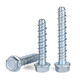 JINGGONG external hexagonal flange concrete self-tapping anchor cement self-cutting screw wall self-drilling expansion nail M6M8M10M12 6*50-7.5 full teeth (20 pcs) drilling 6mm