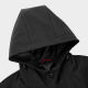 HLA Hailan House Jacket Men's Casual Hooded Side Seam Webbing Splicing Jacket HWJAD3R225A Black (N5) 175/92A (50)