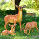Yi Mingyuan courtyard outdoor garden forest animal landscape decoration resin fiberglass simulated sika deer sculpture ornaments small combination