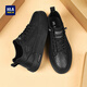 Heilan House (HLA) Men's Shoes Autumn and Winter 2025 New Style Breathable Business Casual Leather Shoes Plus Velvet Warm Temperament Commuting Shoes for Men Black 40