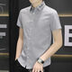 2025 New Ice Silk Shirt à manches courtes pour hommes minces de style coréen pour hommes chemises minces polyvalentes.
