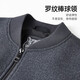 Sieben Wolf Jacke Herren Baseball Neck Wolle Jacke Herren Frühling warm warm bequeme windprofessionelle Jacke Single Jacke Herrenkleidung 001 (schwarz) 175/92a (xl)