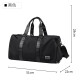 Brahma travel bag men's portable luggage bag casual sports dry and wet separation fitness bag large capacity short-distance storage travel black