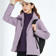 Simboo jacket for men, windproof and warm three-in-one mid-length jacket for mountaineering breathable wear-resistant ski jacket 12805 purple-women S