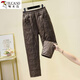 Woodpecker exports French down cotton pants for women to wear thin and thick winter harem thermal pants large pocket cotton pants red thermal pants XL recommended 120-140Jin Jin equals 0.5 kg