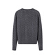 Navigare Italian sailing women's cardigan autumn and winter warm casual knitted cardigan fashionable simple rope sweater women dark rock grey L