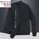 Woodpecker (TUCANO) 2023 Spring New Double-Side Jacket Men's Stand Collar High-End Business Casual Men's Spring and Autumn Jacket Trend Spring and Autumn Double-Side Wear (6626-Dark Gray) L