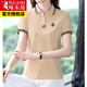 T-shirt à manches courtes pour les femmes avec un nouveau polo de revers lâche en été neuf. Chemise Sports Body 671 Royal Blue Polo 2xl Recommandé 115-125 Jin [Jin est égal à 0,5 kg]