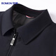 Luo Meng cotton coat men's autumn and winter cotton coat lapel thickened and warm young and middle-aged dad's cold-proof jacket cotton-padded jacket