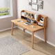 Gongding living room all solid wood desk oak computer table home bedroom simple desk study table drawer table writing table simple single table 60*40*75