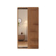 Chuxitang solid wood contact lens push-pull and close the hidden full-body mirror wall can cover the wall-mounted hole board fitting mirror [package installation] walnut color width 40X height 150cm