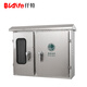 Qiante outdoor waterproof stainless steel distribution box three-phase electric meter metering box double doors with transparent glass windows on both sides 450*500*180 (201 material)