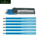 Huibojia 698 Pork Special Marker Waterproof Oil-proof Pig Blue Water-soluble Pencil Beef, Sheep Pork Marker Pencil Meat Marker Pencil [6 packs]