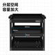 Deli tool trolley 3-layer multi-functional repair shop mobile parts rack with universal wheels DL433023
