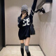 Ayanting Eagle Maternity Suit Autumn and Winter New Korean Style Sweater Digital Sweater Digital Knitt All-Match Loose Sweater de maternidad de gran tamaño 7374 Top [Single] XXL [140-170Jin [Jin iguala 0.5 kg]]]