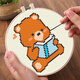 The new style of the new cross-stitch small piece of the student's cute cartoon simple student beginners. Cotton 1348 small mushrooms without frame