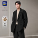 Heilan House (HLA) Coat Men's Light Business Classic Series Pure Wool Warm Jacket Winter Black 02 2XL 185/100A Recommended 165~180Jin Jin equals 0.5 kg