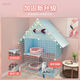 Cat Cage Home Indoor Cat Villa with Toilet Clearance Large Extra Large Free Space Small Cat Nest Cattery Three-story Small Bungalow + Pink Jump Platform - Multi-Cat Paradise Exclusive Model Hardcover Model + Cat Litter Box + Dual-Purpose Cat Bowl