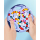 Ketaoqi Children's Thinking Logic Training Focus Aids Teaching Aids Kindergarten Parent-Child Interactive Toys Intelligence Magic Cube Magic Dish Rotary Perles Rotary Ball Douptary Ball Blue + Tetris