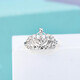 Yuan Shengfu's new PT950 crown imitation diamond platinum ring, women's platinum ring, adjustable, live and shiny, 3.50g