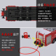 Kaidiwei engineering car model 1:50 alloy water tank fire truck fire extinguisher original simulation car children's toy boy 625013