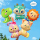 Meibosen animal shape floating aluminum film balloon children baby baby leggings filled with helium and flying cartoon toys. 5 sets of animal balloons. Ribbons, you need to bring your own helium