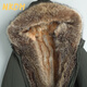 NKDH brand parka men's winter hooded raccoon fur integrated fur coat mink liner workwear warm fur coat green + American raccoon liner rex rabbit fur sleeves 2XL 180
