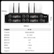 Xianke (Sast) Professioneller Konferenzraum Audio -Set -Kombination Familie KTV Hintergrund Musik Training Ausrüstung Bluetooth -Verstärker Wandhänge -Sound -Säule VD202+SH415*4+M17+DSP816