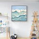 好久不见大海冲浪玄关装饰画客厅抽象背景墙挂画奶油风海浪摆画