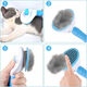 Dog hair removal comb, cat comb, dog hair cleaner, Teddy Bichon needle comb, fluffy bath, general purpose for cats and dogs | knot-opening comb, ordinary style, flea removal comb - 1